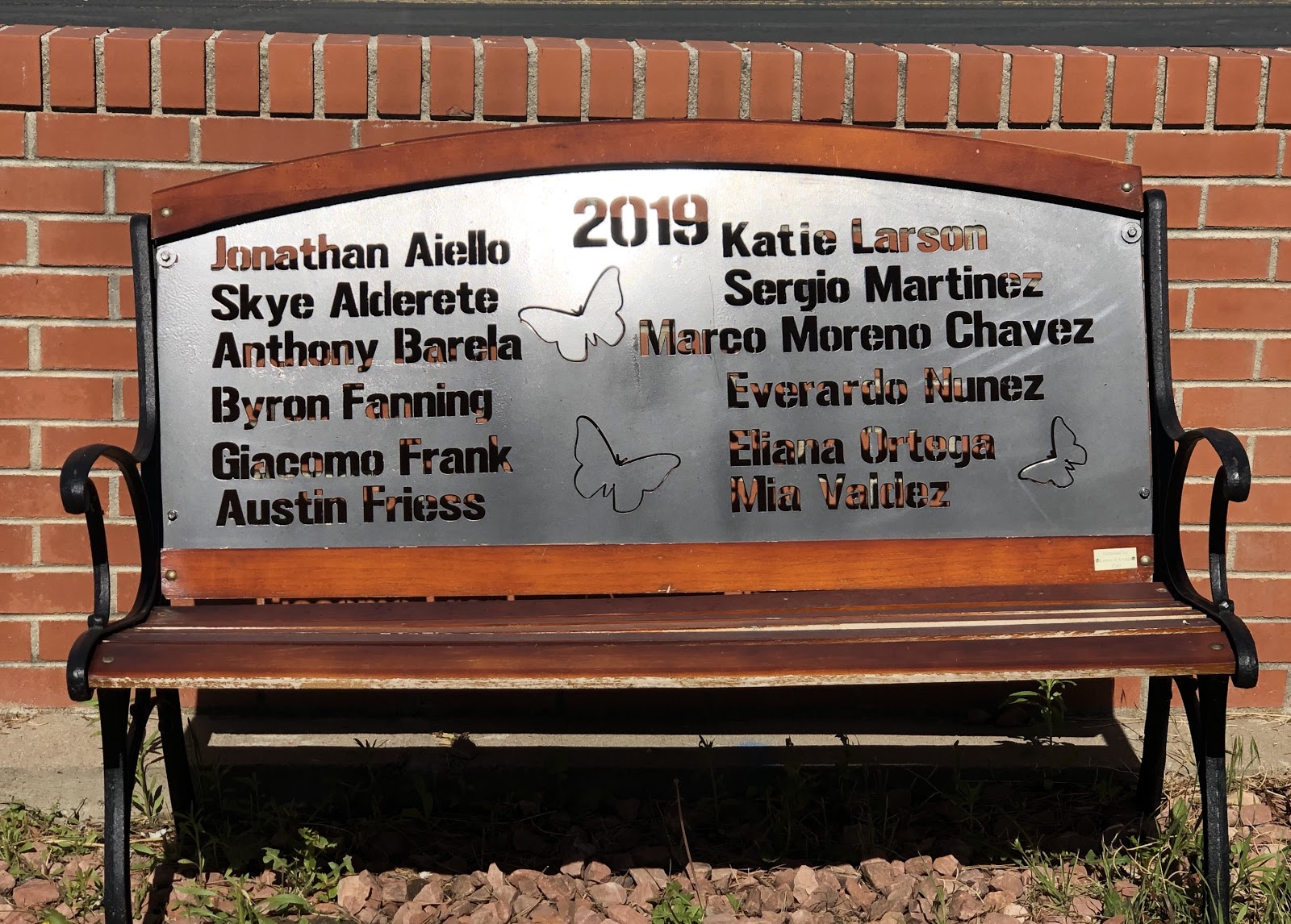 Butterfly Garden Bench