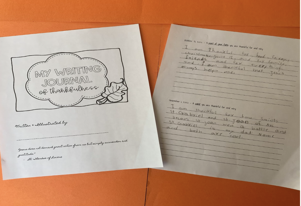 Gratitude Prayers from my 4th graders!