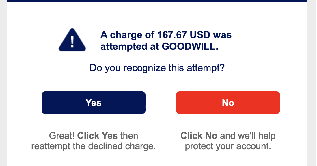 Credit Card Alert