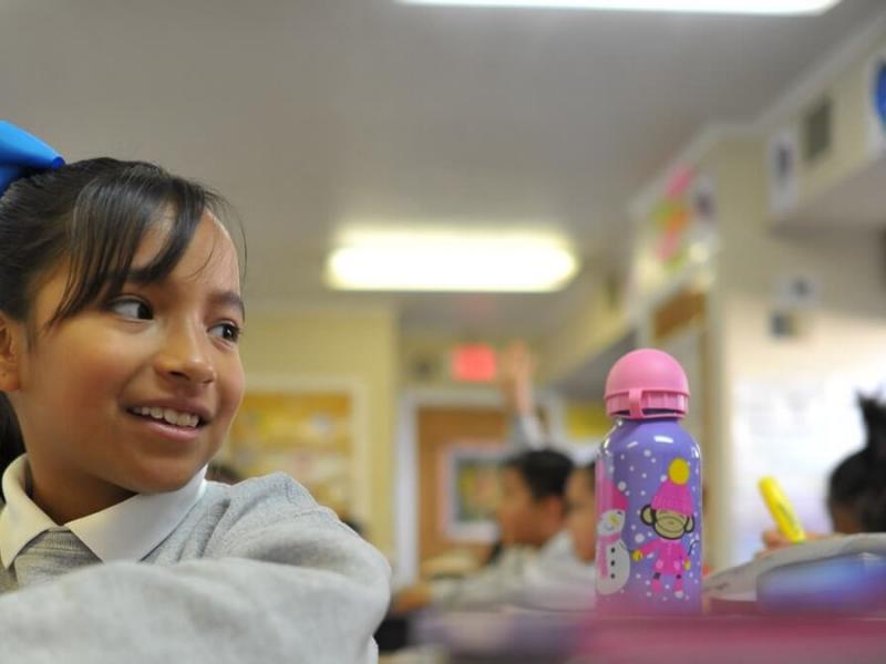 Student smiling