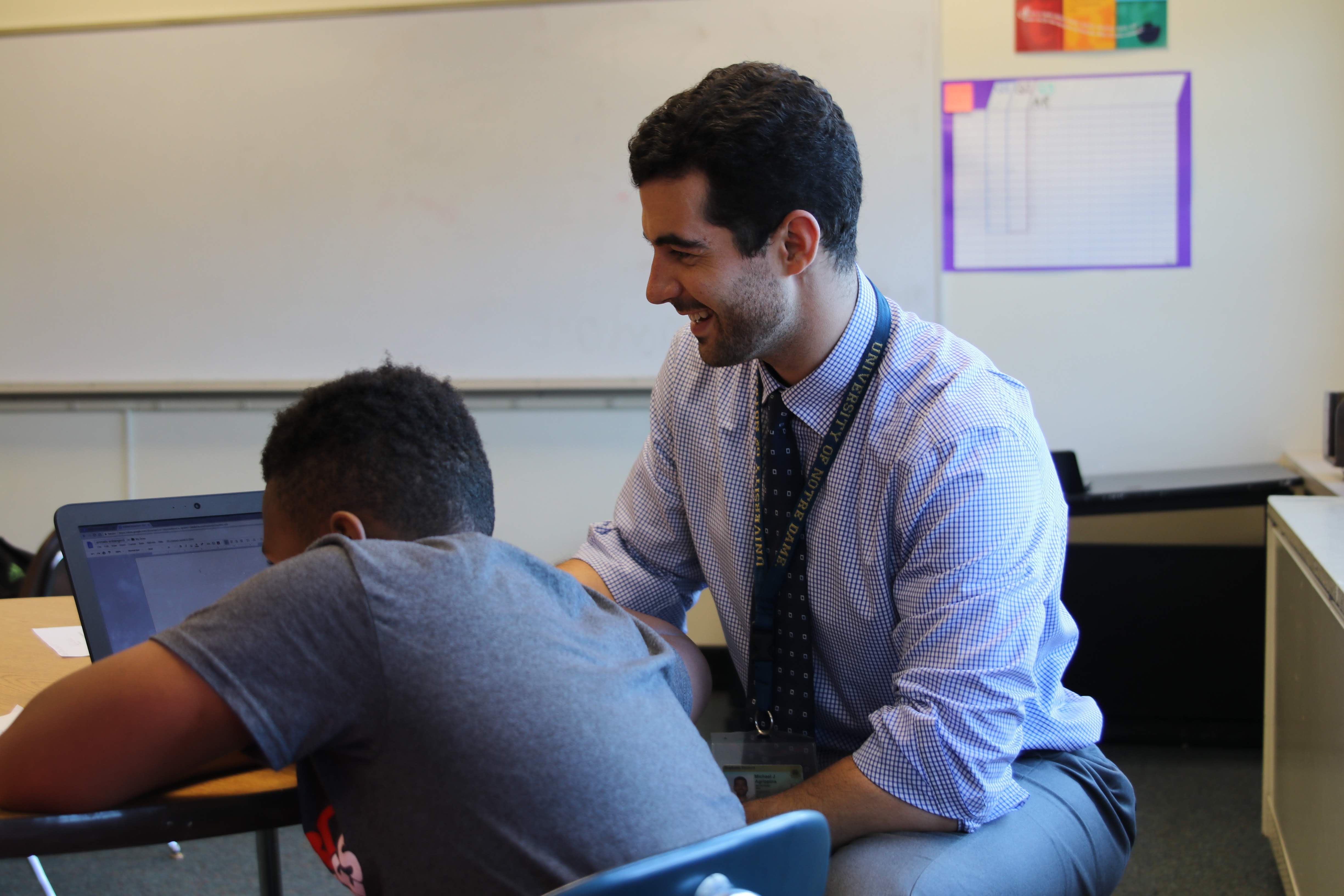 Mike Agrippina and student