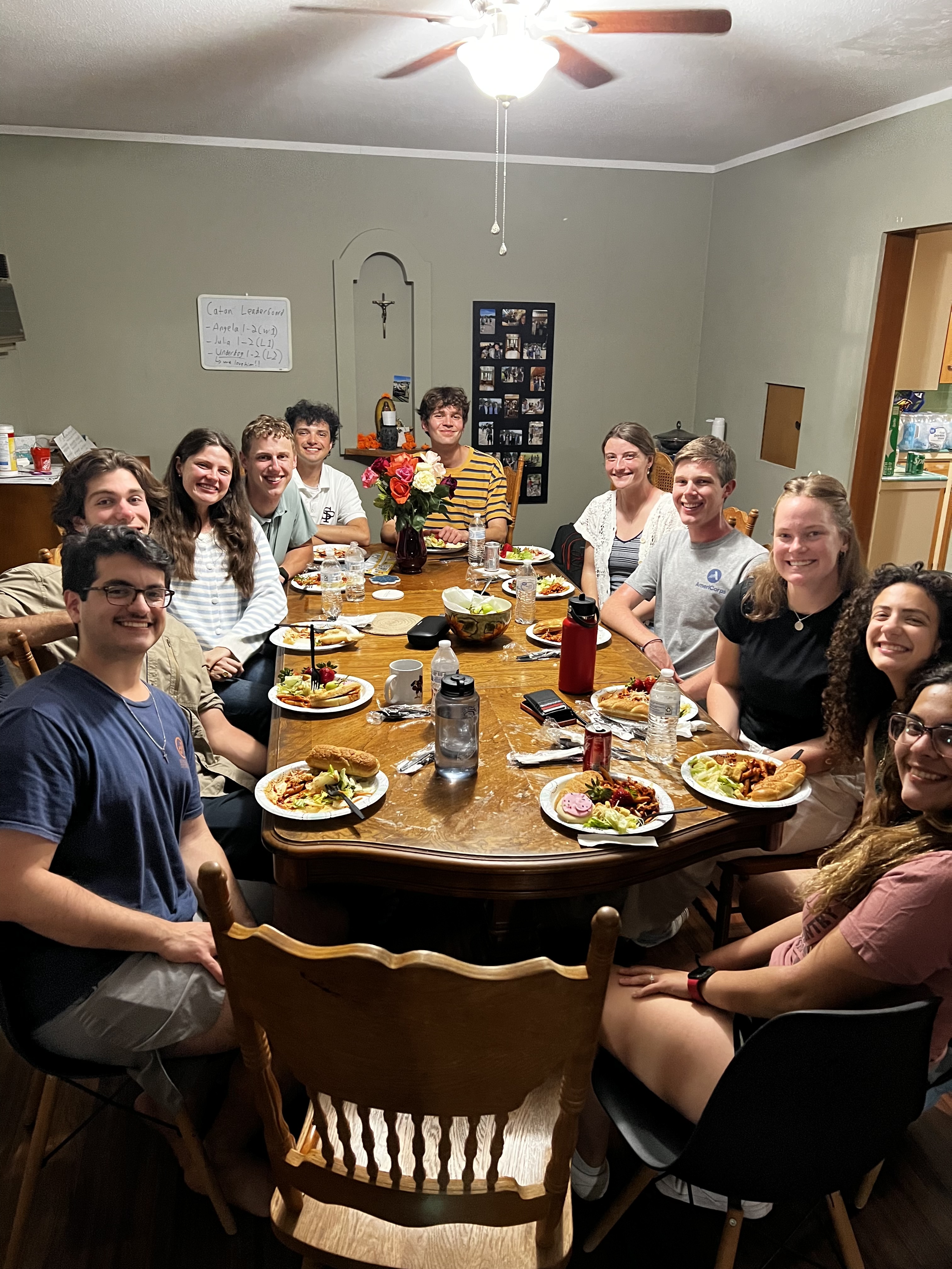 ACE teachers gathered for dinner before So-Cal Marathon
