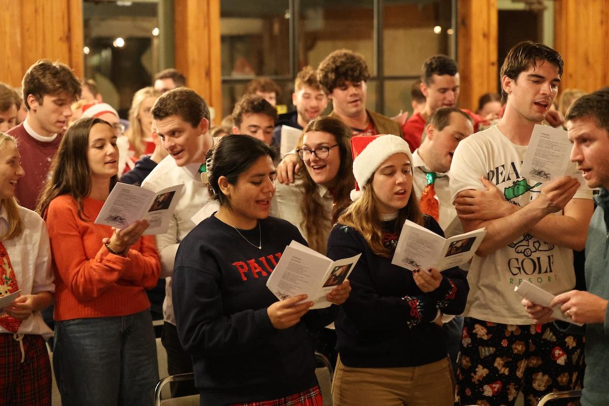 ACE Teachers singing joyfully during Lessons and Carols at December Retreat 2025