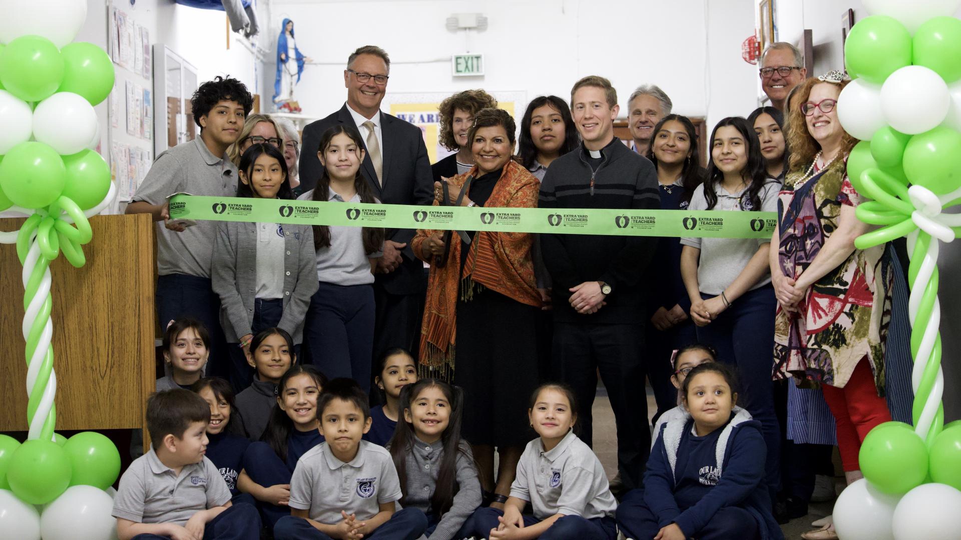 Ribbon cutting ceremony at Our Lady of Hungary